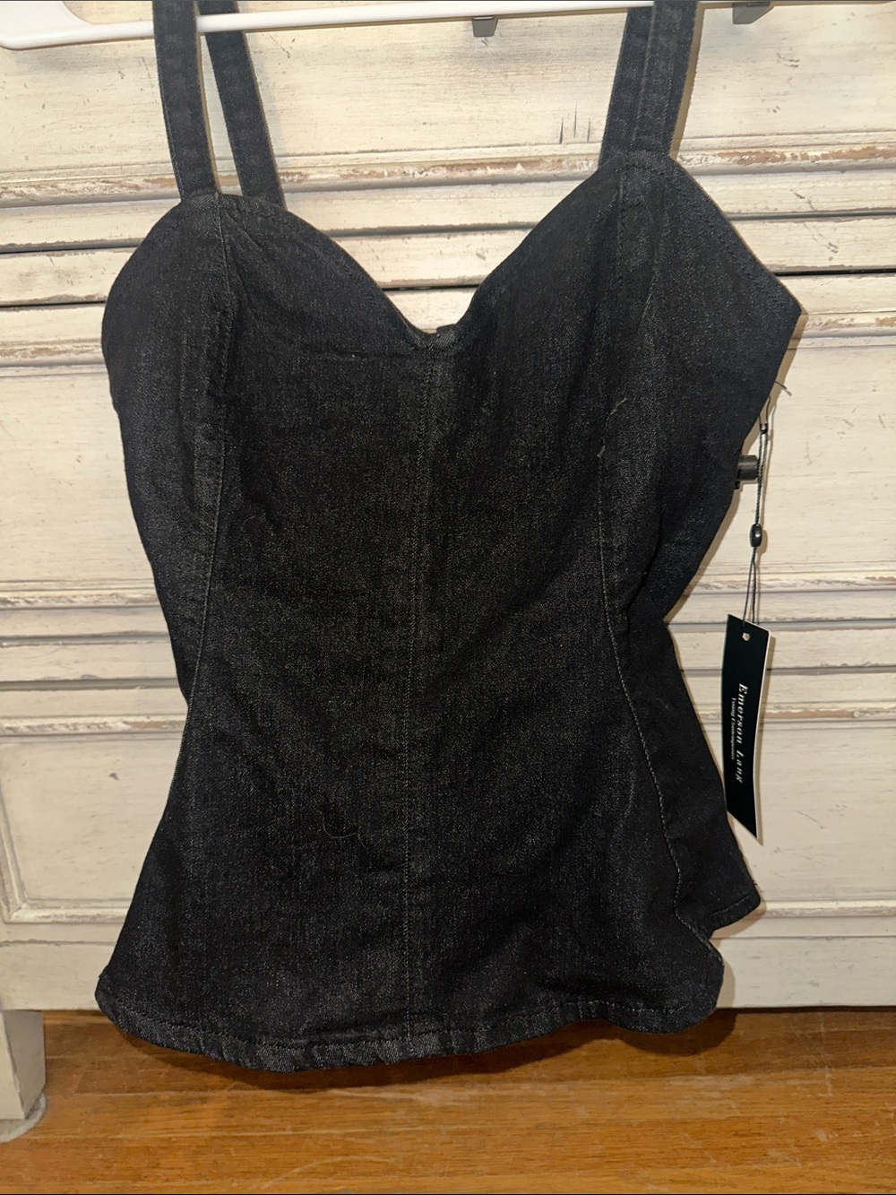 Emerson Lang Black Denim Convertible Top